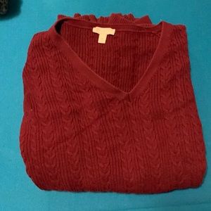 Cranberry talbots sweater